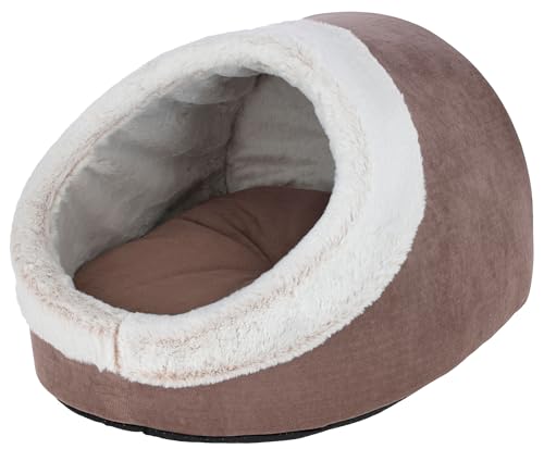 kerbl-pet-niche-chat-jana-cappuccino-45x37x30-cm-grotte-peluche image 6