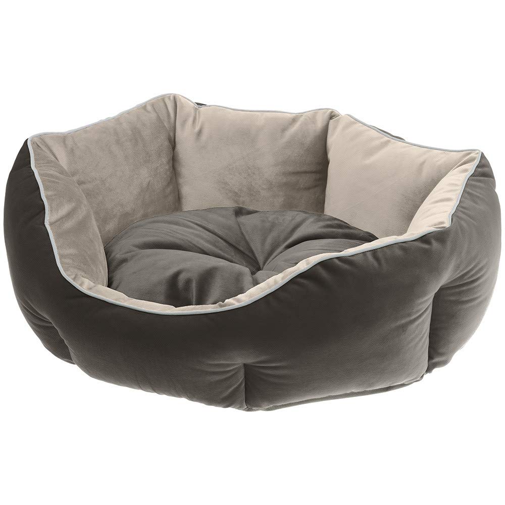 ferplast-queen-60-coussin-beige-gris-matelas-panier image 1